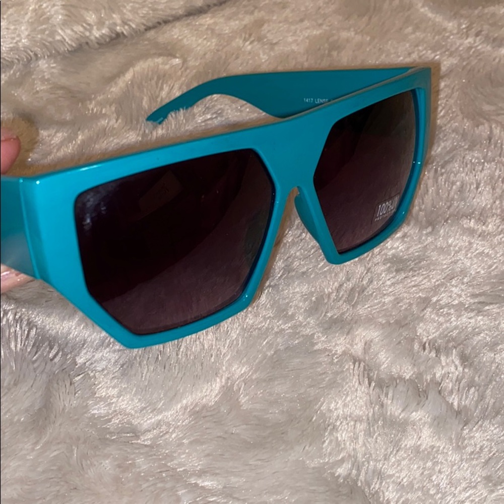 Quay Australia Turquoise Sunglasses